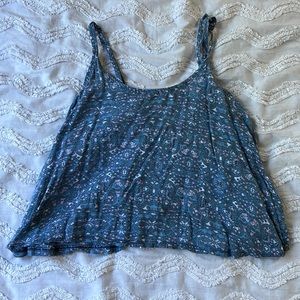 Blue crop top